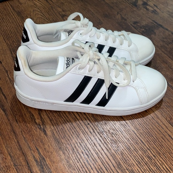 ADIDAS CLOUDFOAM Ortholite Float •women size 7.5 US•6 UK•39 1/2 FR•white/black• - Picture 2 of 4